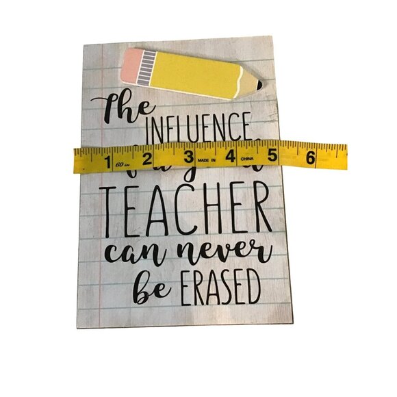 Wooden Teacher Appreciation Gift Card Holder With Pencil Design - Picture 6 of 6